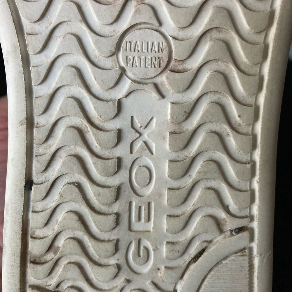 Unisex GEOX RESPIRA Leather Sneakers White Casual Shoes SIZE 12 US - Picture 9 of 14